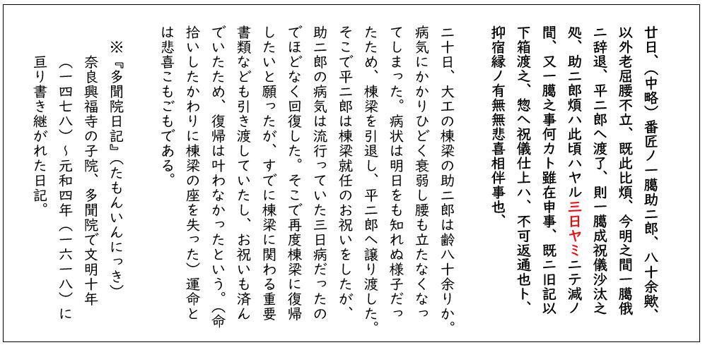 史料23 『多聞院日記』天正14年5月20日条